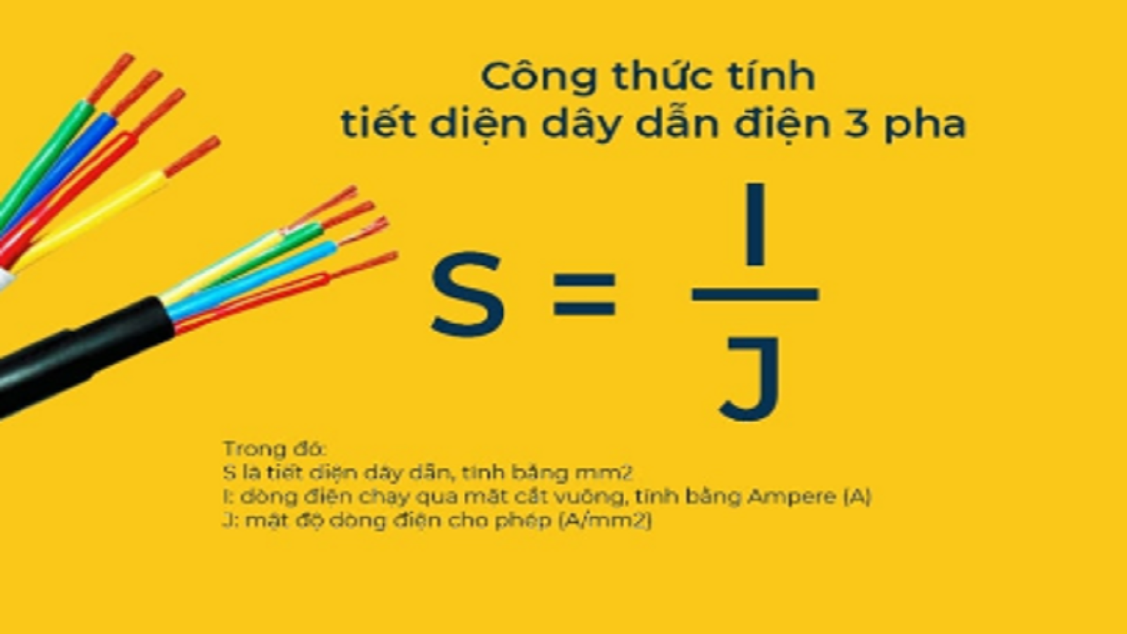 CÁCH TÍNH TIẾT DIỆN DÂY DẪN ĐIỆN